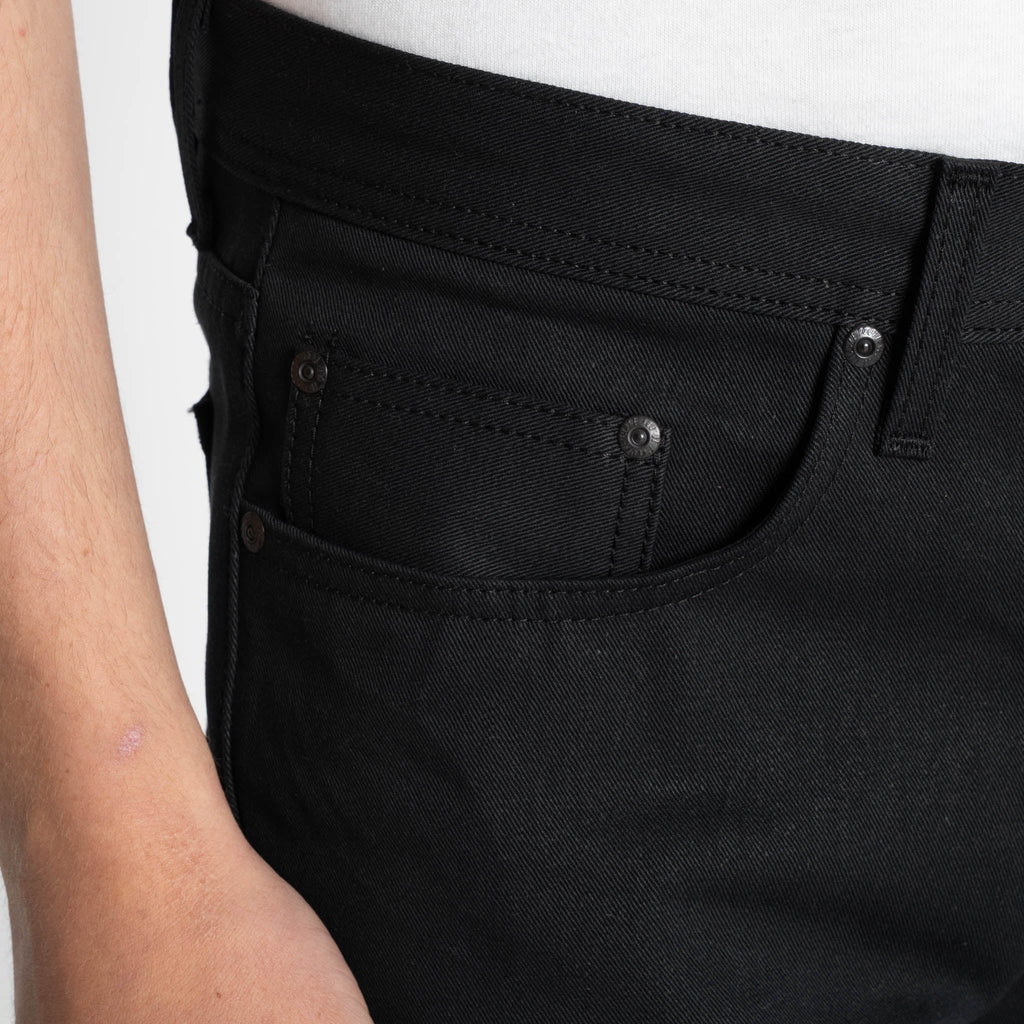 Weird Guy - Selvedge Slacks Black by Naked & Famous Denim