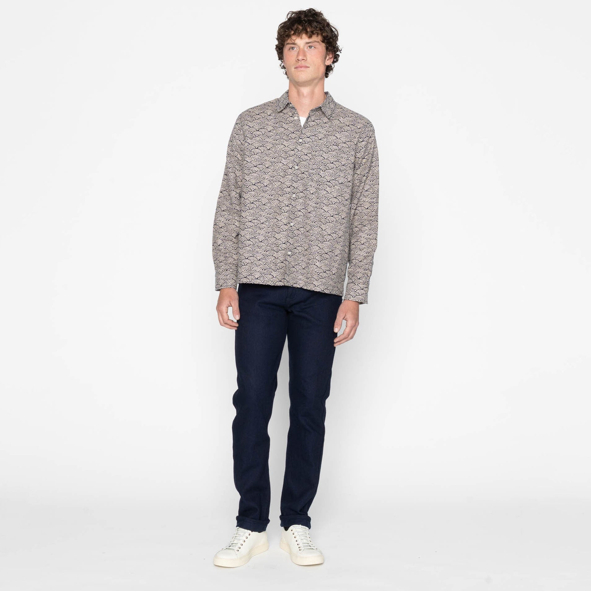 Weird Guy - Maekake Dobby - Indigo by Naked & Famous Denim