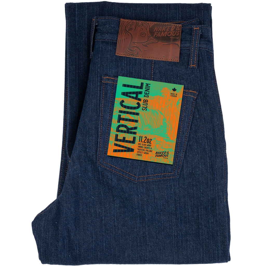 Pleated Trouser   -   Vertical Slub Denim