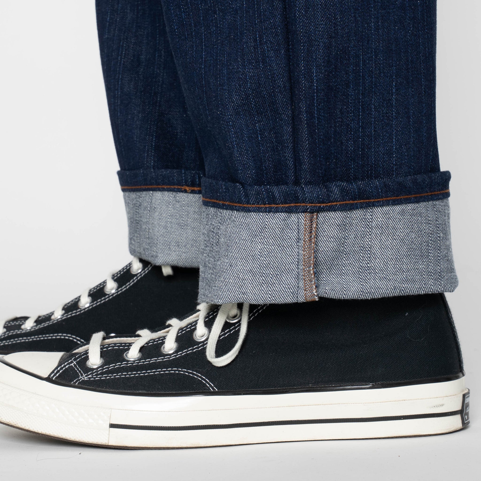 Pleated Trouser   -   Vertical Slub Denim