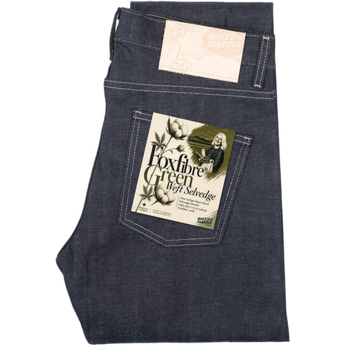 Super Guy - Fox Fibre Green Weft by Naked & Famous Denim
