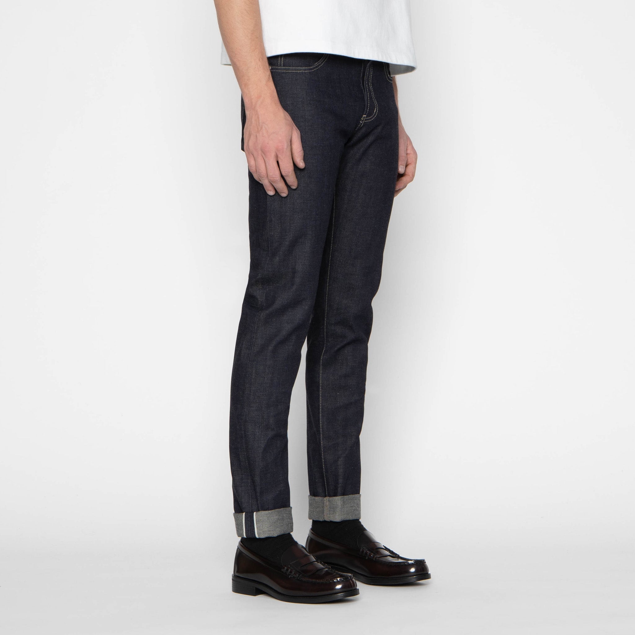 Super Guy - Fox Fibre Green Weft by Naked & Famous Denim