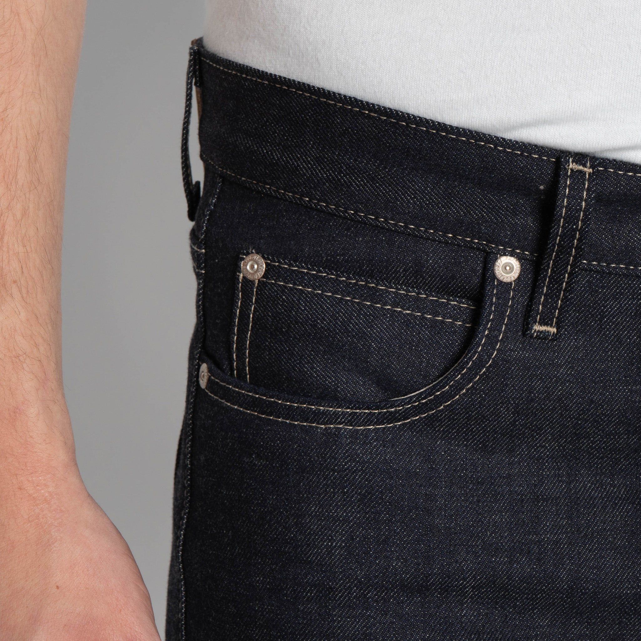 Super Guy - Fox Fibre Green Weft by Naked & Famous Denim