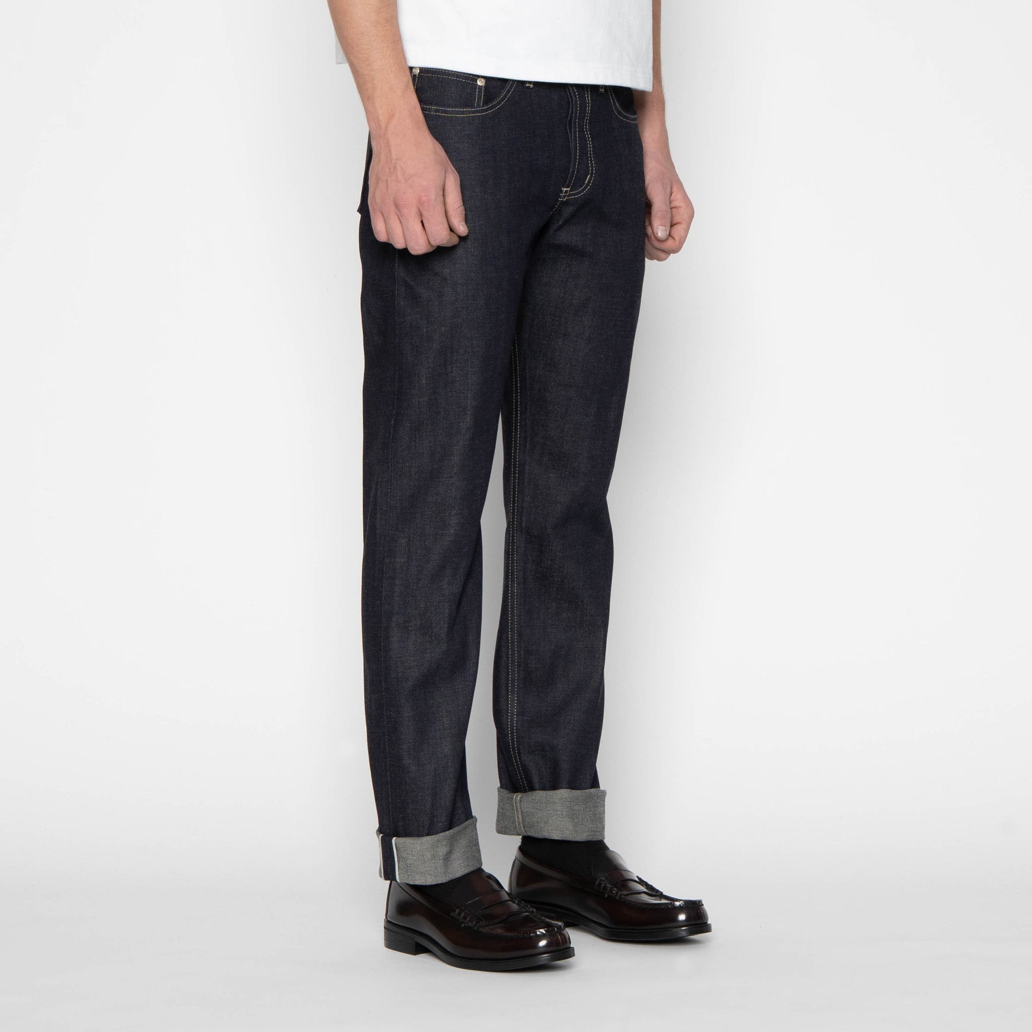 Weird Guy - Fox Fibre Green Weft by Naked & Famous Denim