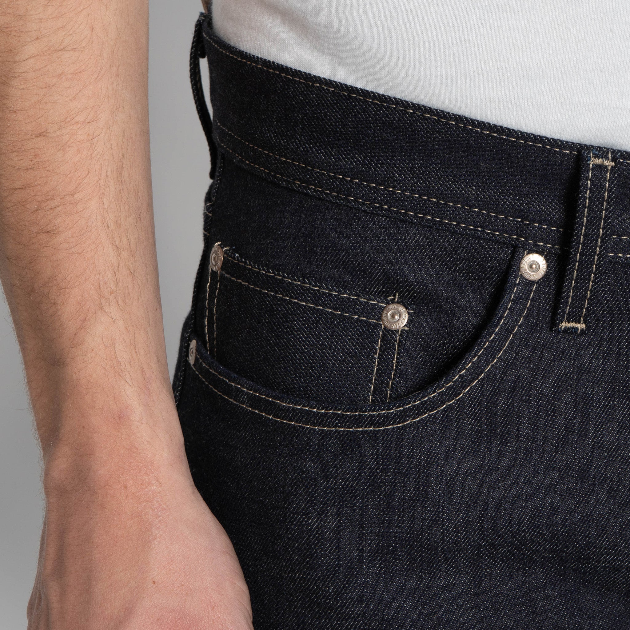 Weird Guy - Fox Fibre Green Weft by Naked & Famous Denim