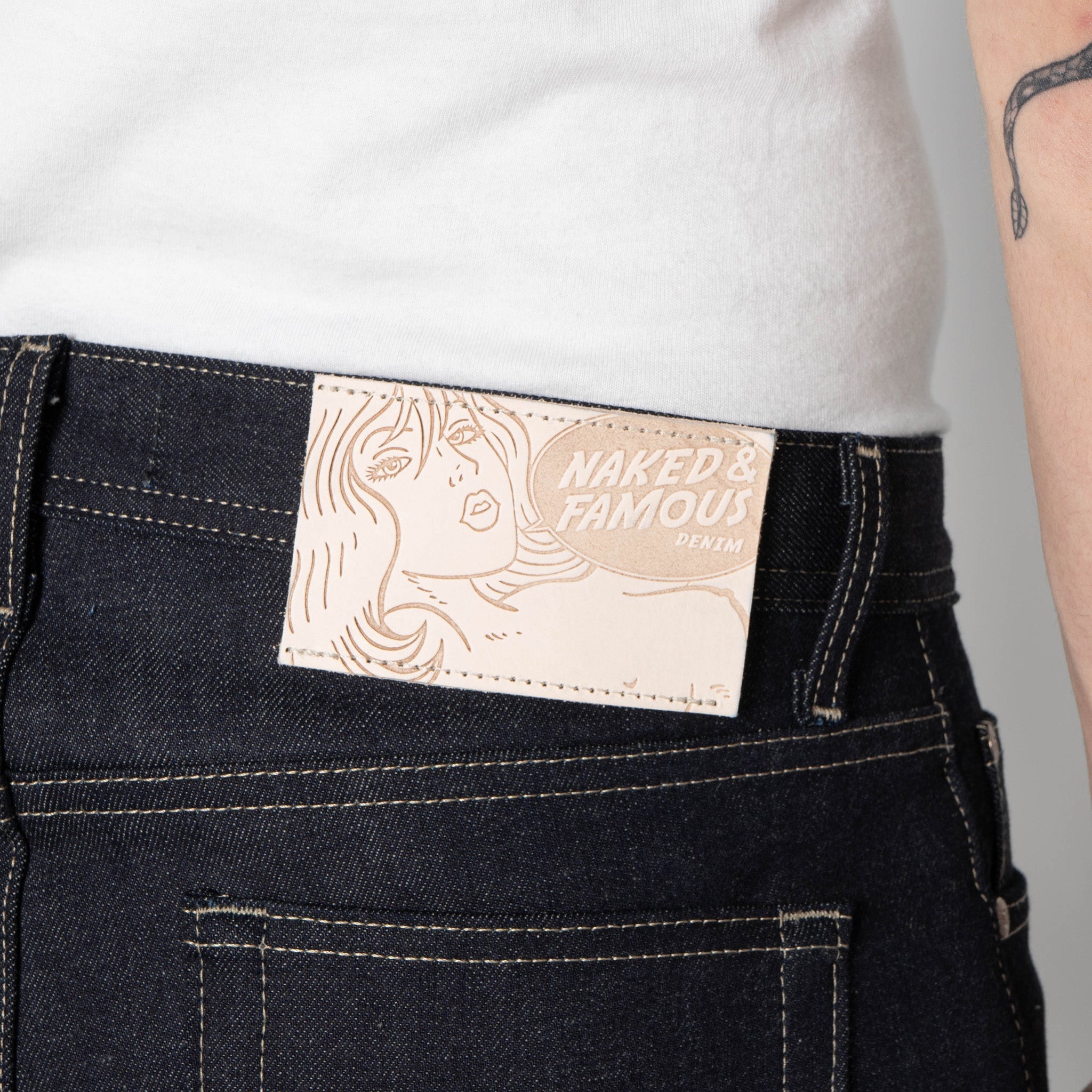 Weird Guy - Fox Fibre Green Weft by Naked & Famous Denim
