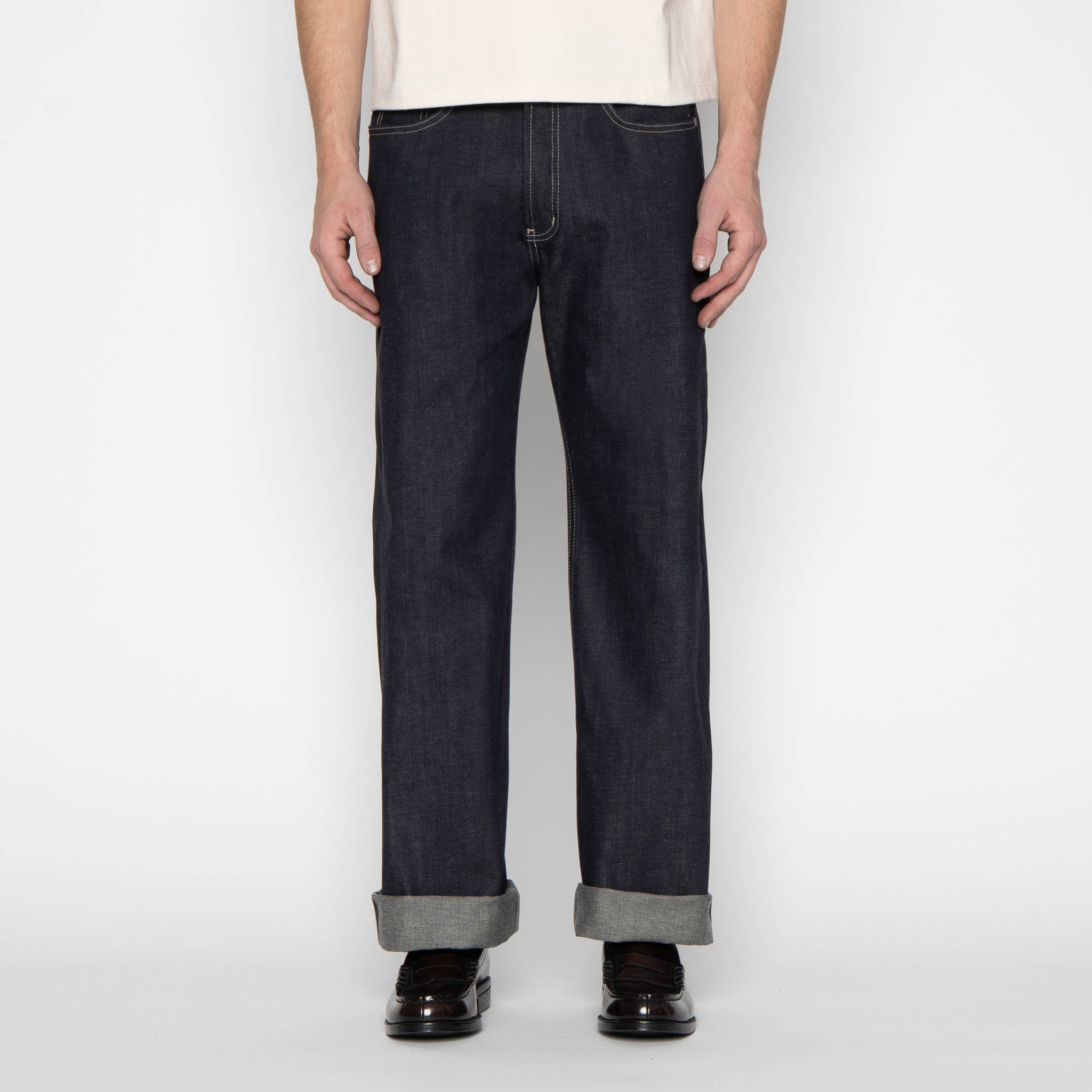 Strong Guy - Fox Fibre Green Weft by Naked & Famous Denim