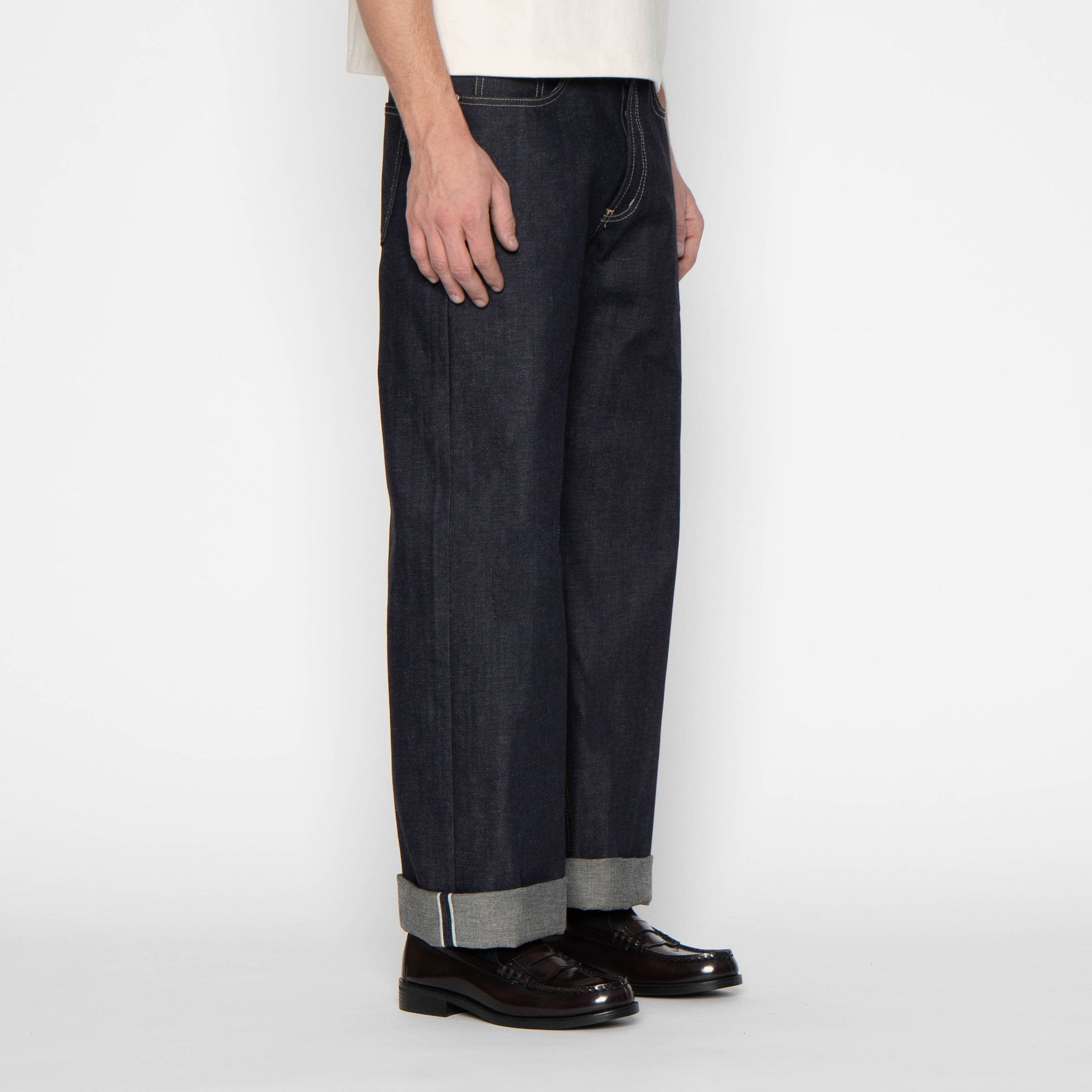 Strong Guy - Fox Fibre Green Weft by Naked & Famous Denim