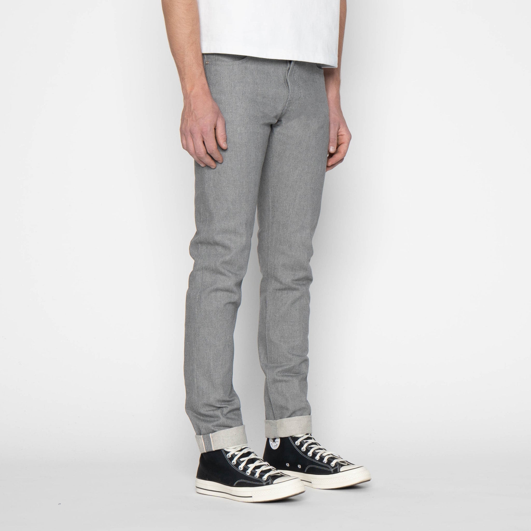 Super Guy - Heather Grey Selvedge by Naked & Famous Denim