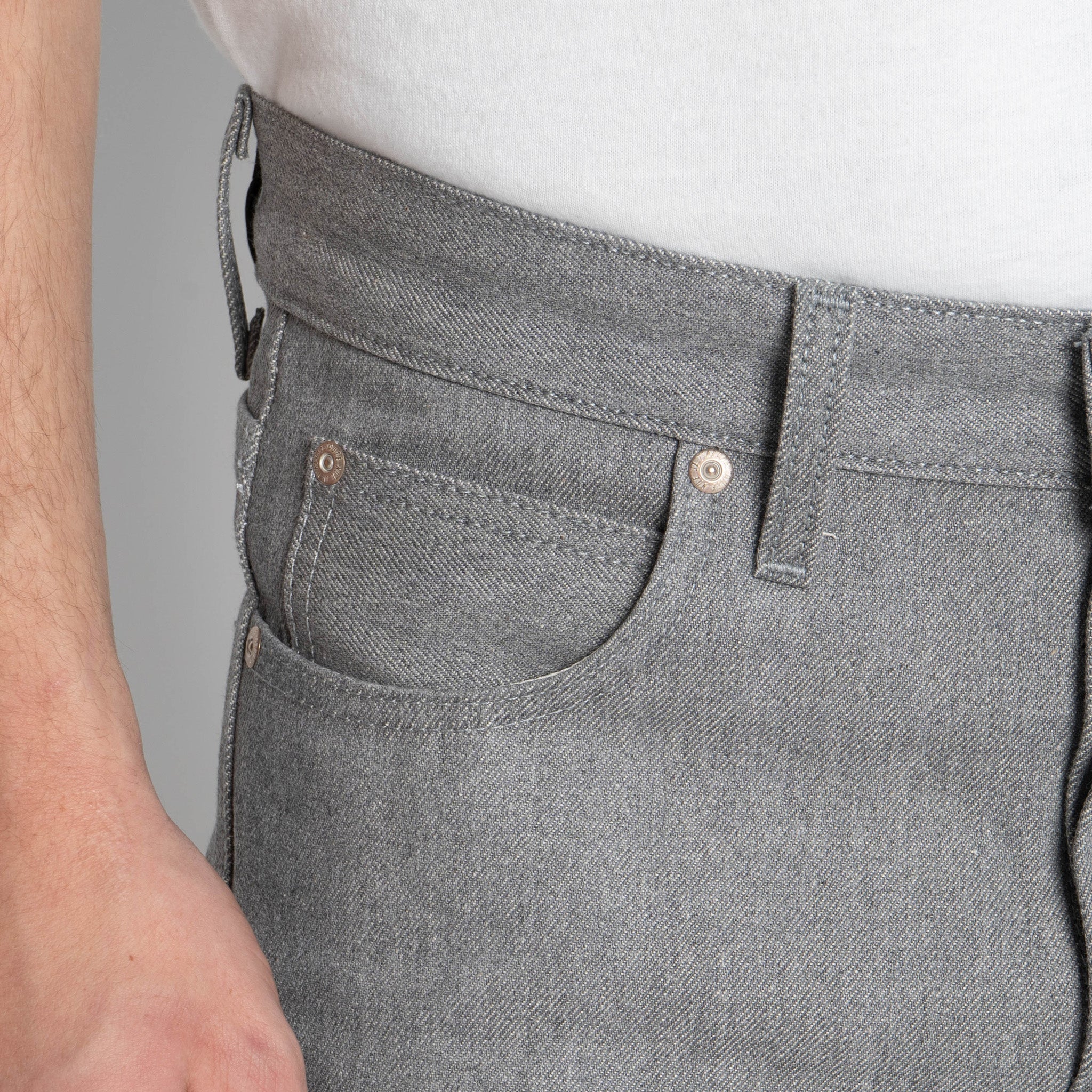 Super Guy - Heather Grey Selvedge by Naked & Famous Denim
