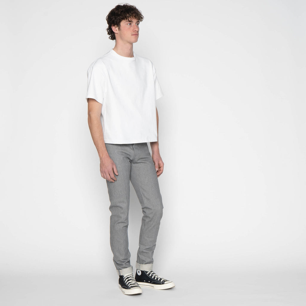 Super Guy - Heather Grey Selvedge by Naked & Famous Denim