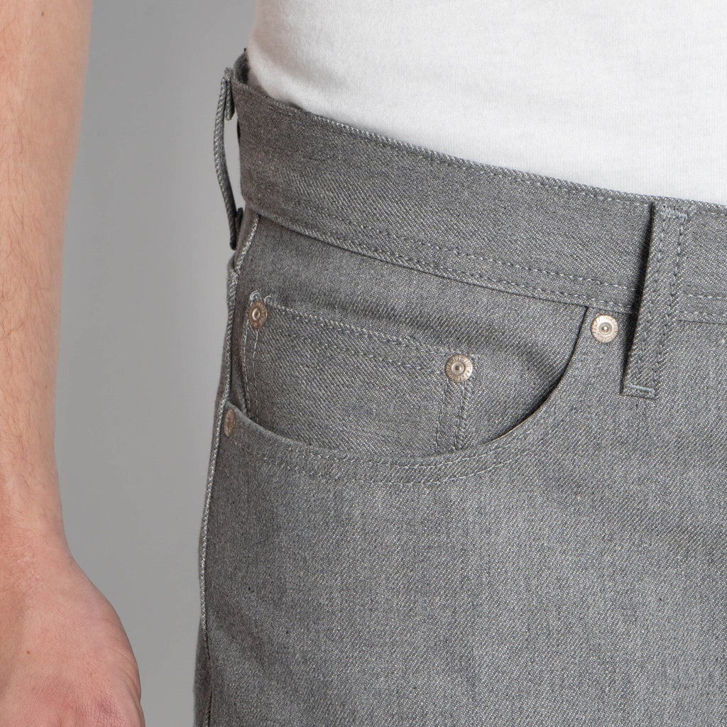 Weird Guy - Heather Grey Selvedge by Naked & Famous Denim