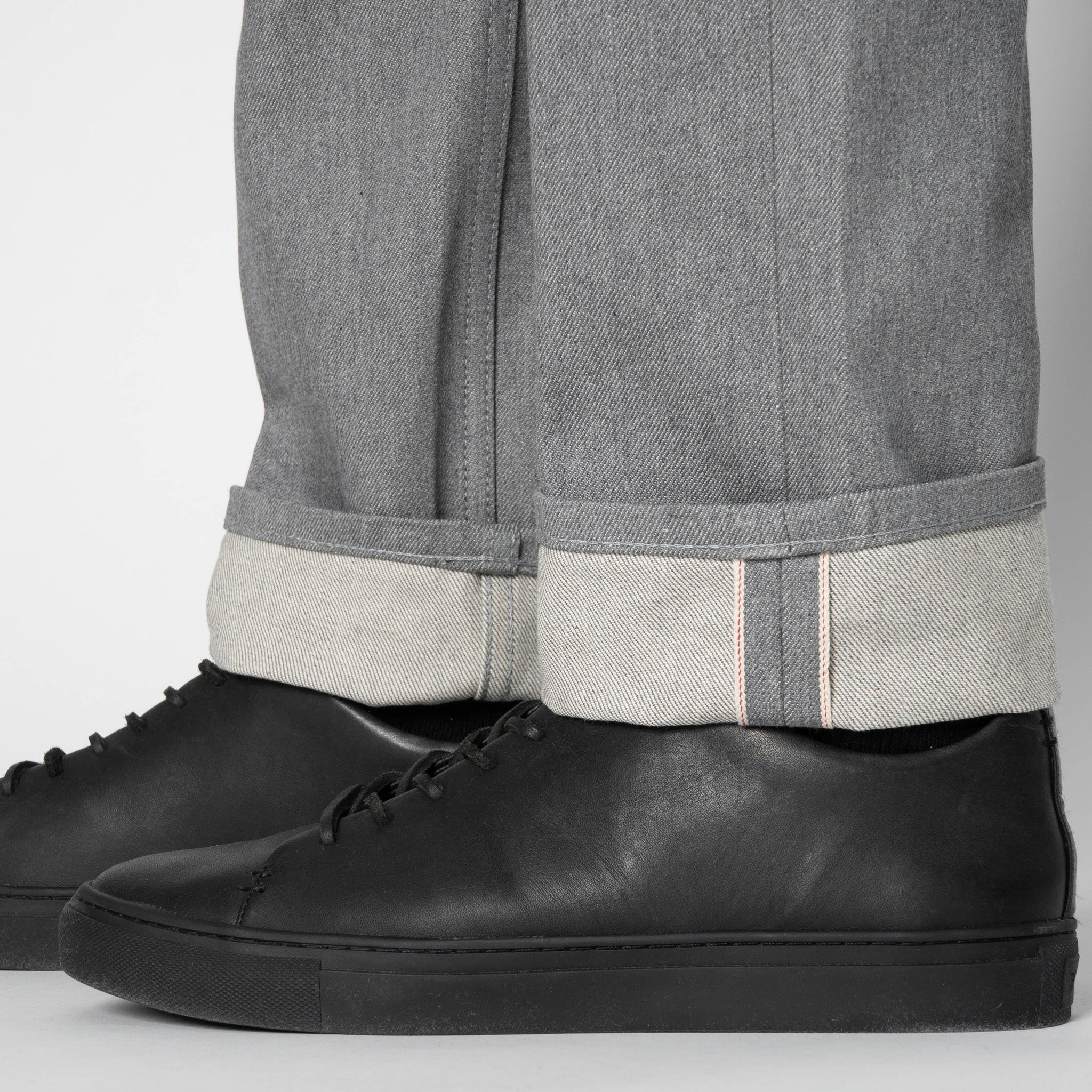 Weird Guy - Heather Grey Selvedge by Naked & Famous Denim