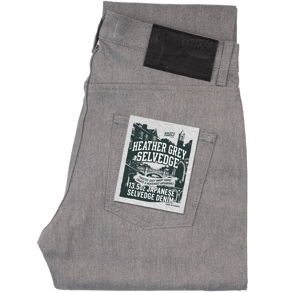 Easy Guy - Heather Grey Selvedge by Naked & Famous Denim