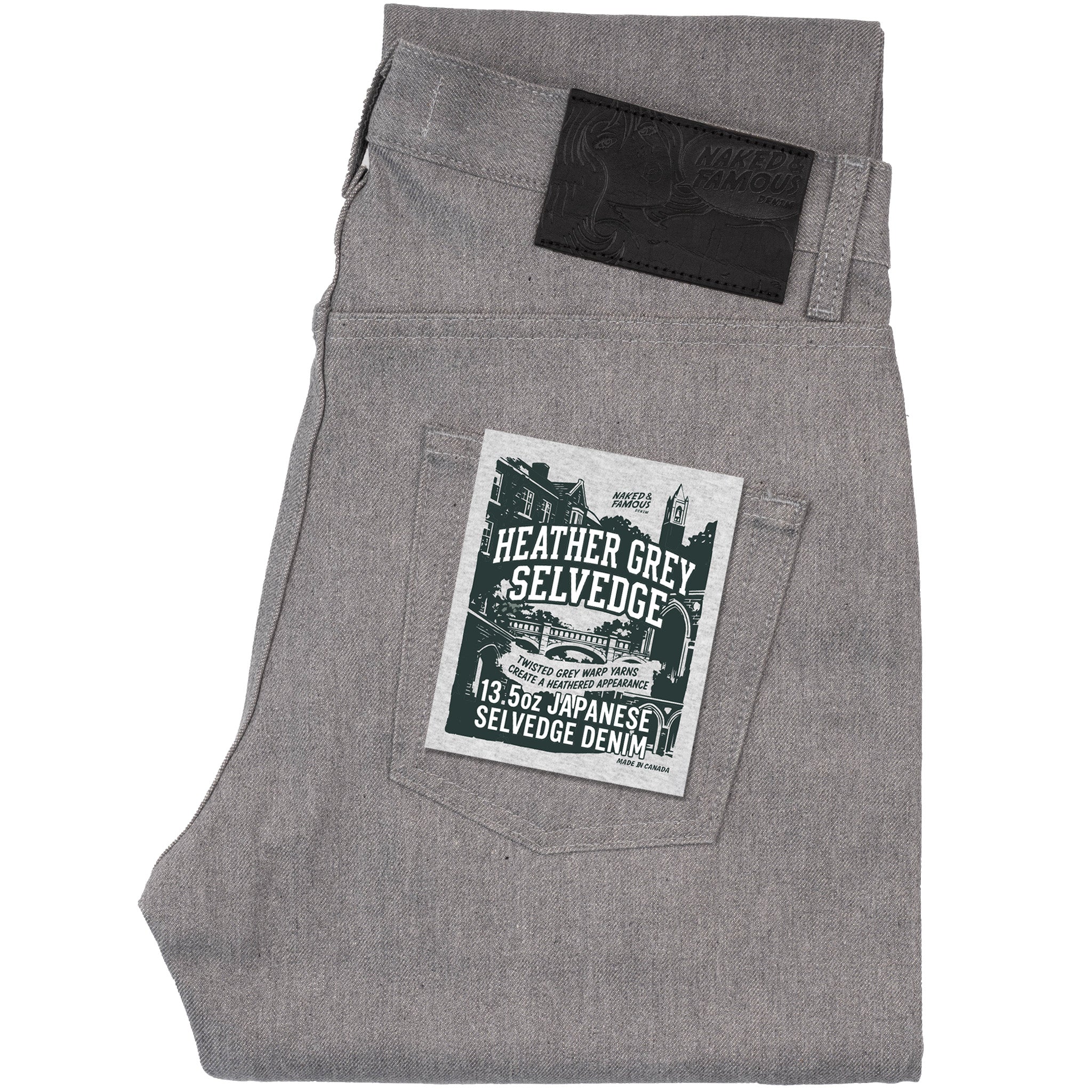 Easy Guy - Heather Grey Selvedge by Naked & Famous Denim