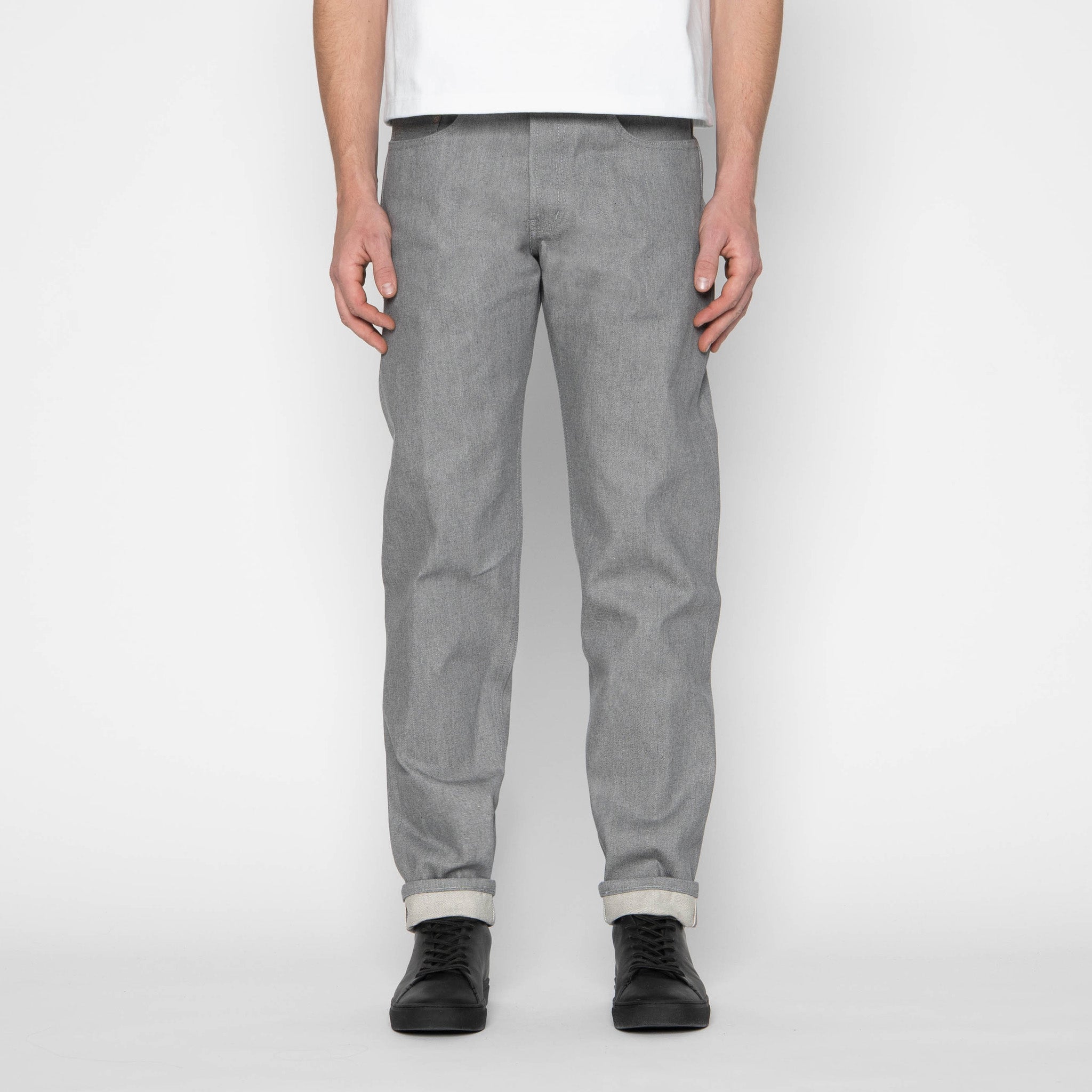 Easy Guy - Heather Grey Selvedge by Naked & Famous Denim