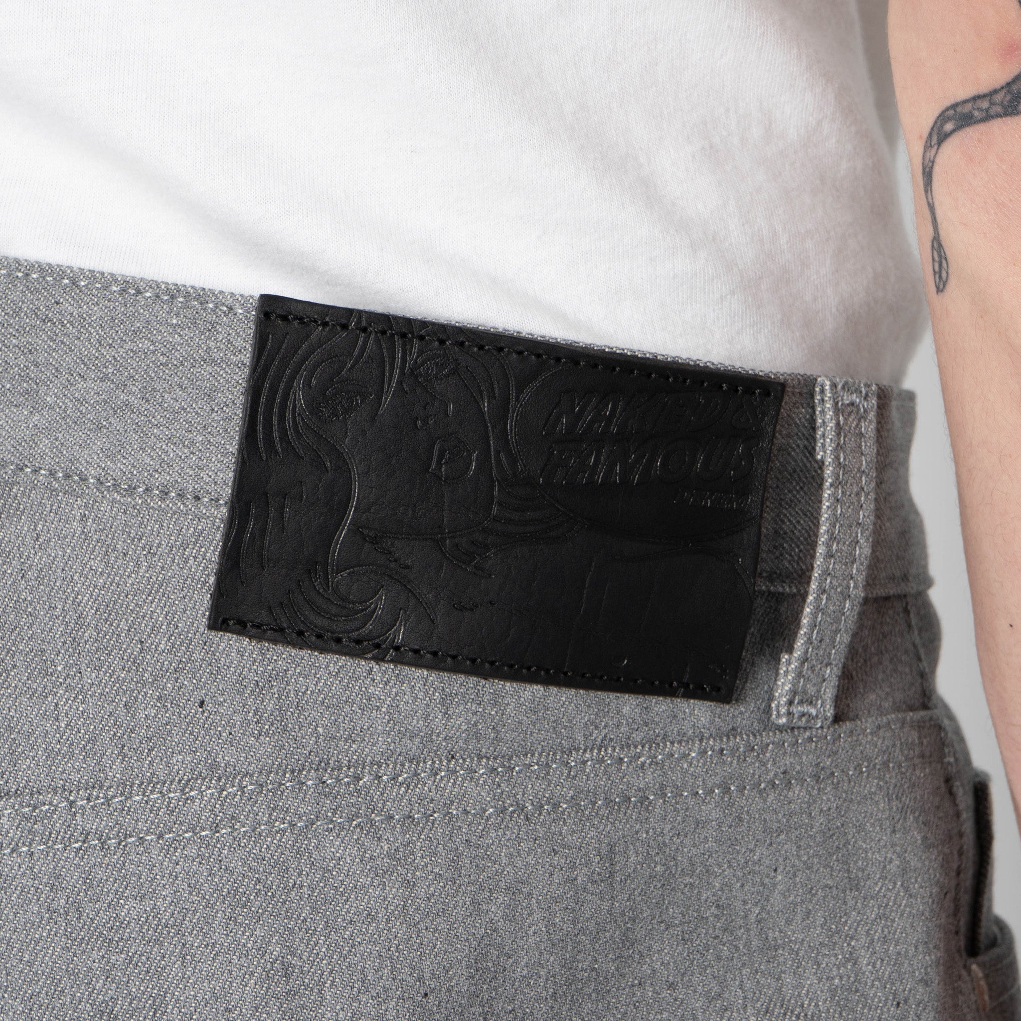 Easy Guy - Heather Grey Selvedge by Naked & Famous Denim