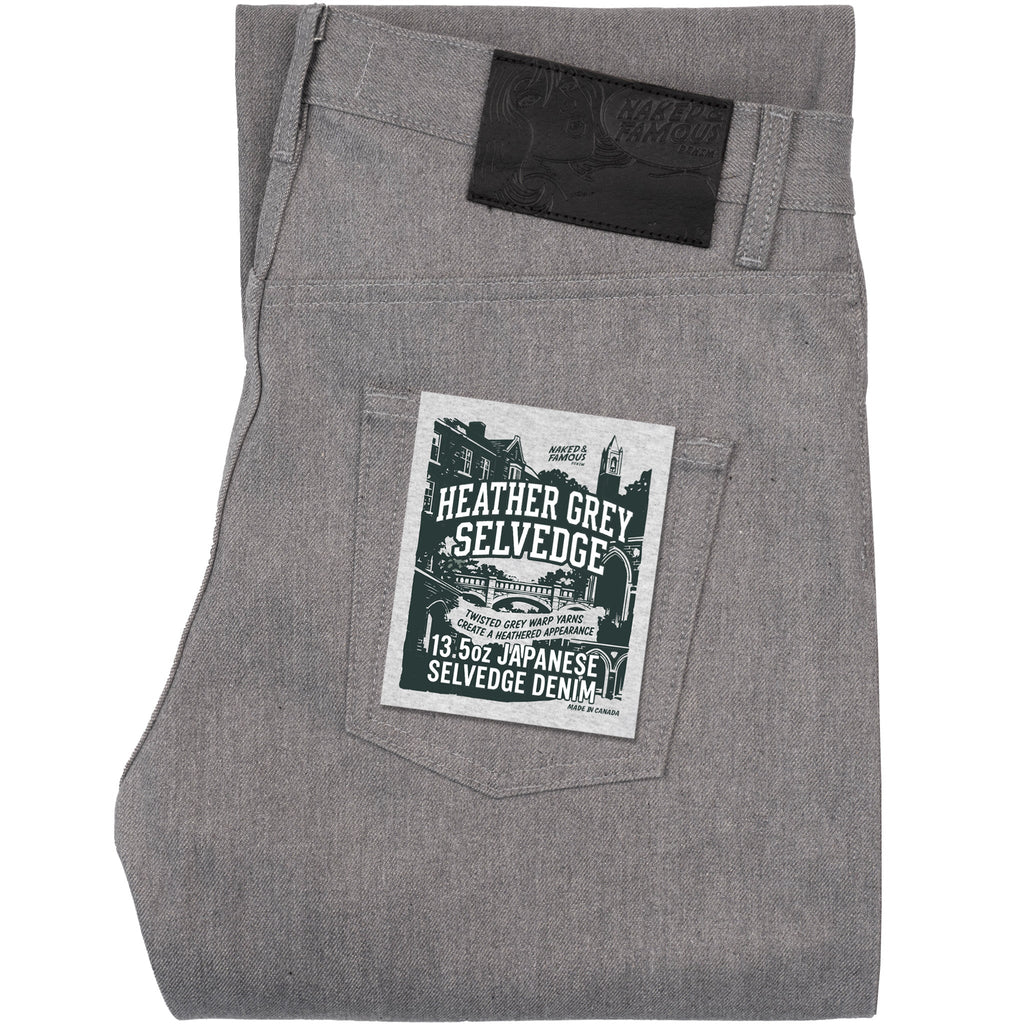 Strong Guy - Heather Grey Selvedge by Naked & Famous Denim