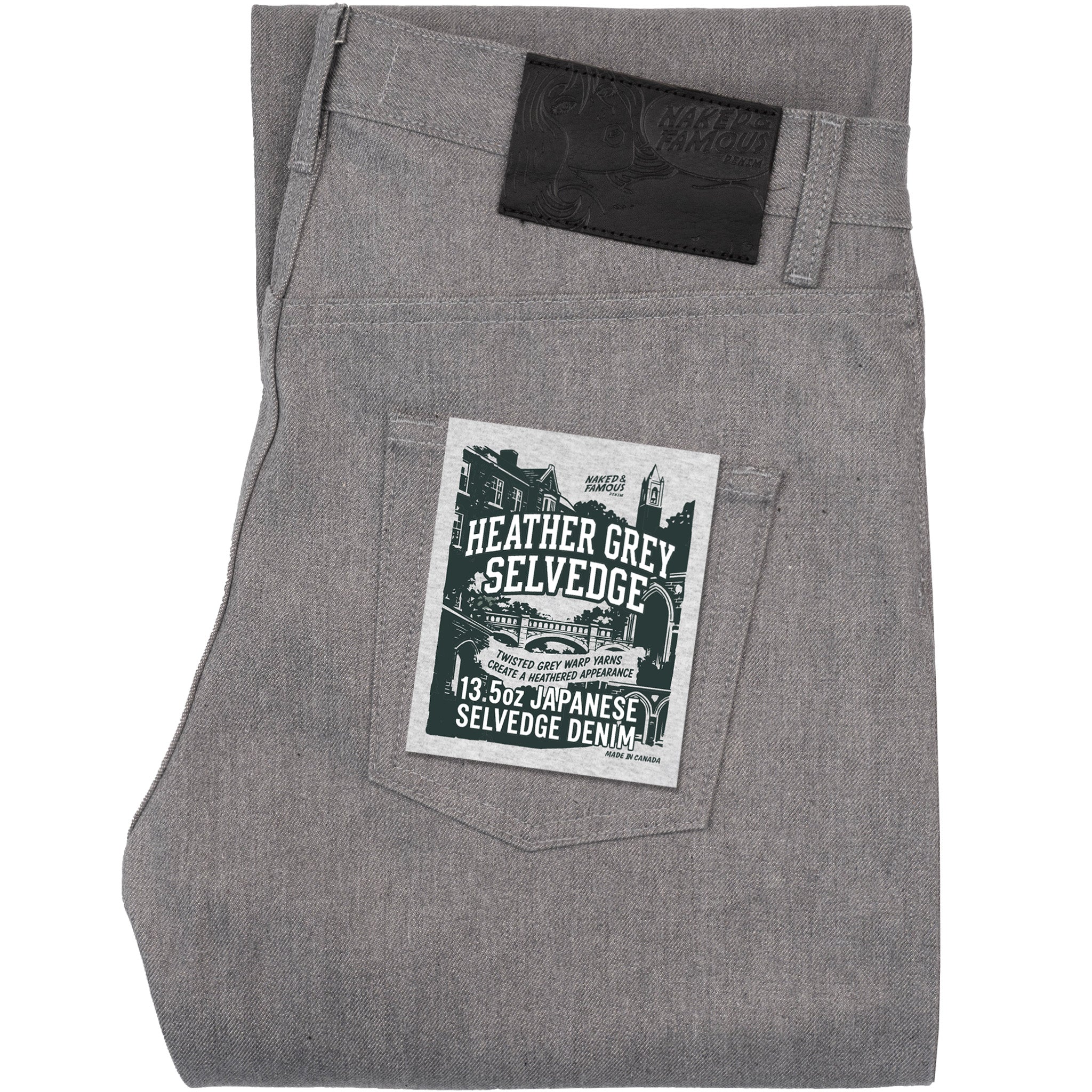 Strong Guy - Heather Grey Selvedge by Naked & Famous Denim