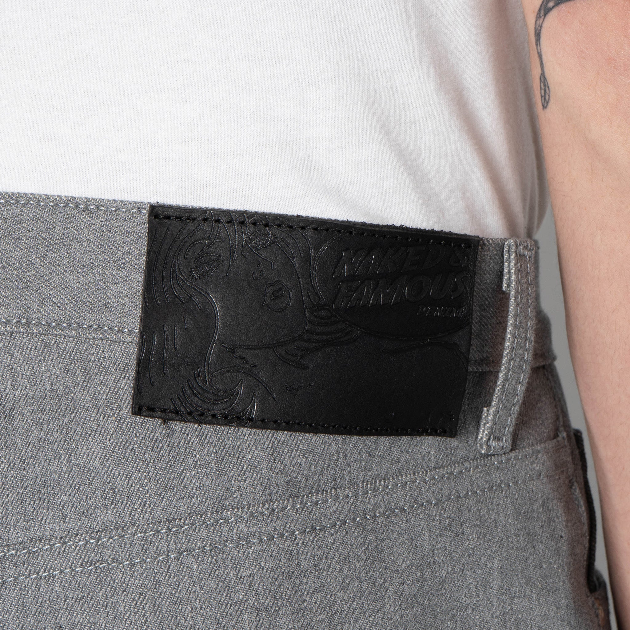 Strong Guy - Heather Grey Selvedge by Naked & Famous Denim