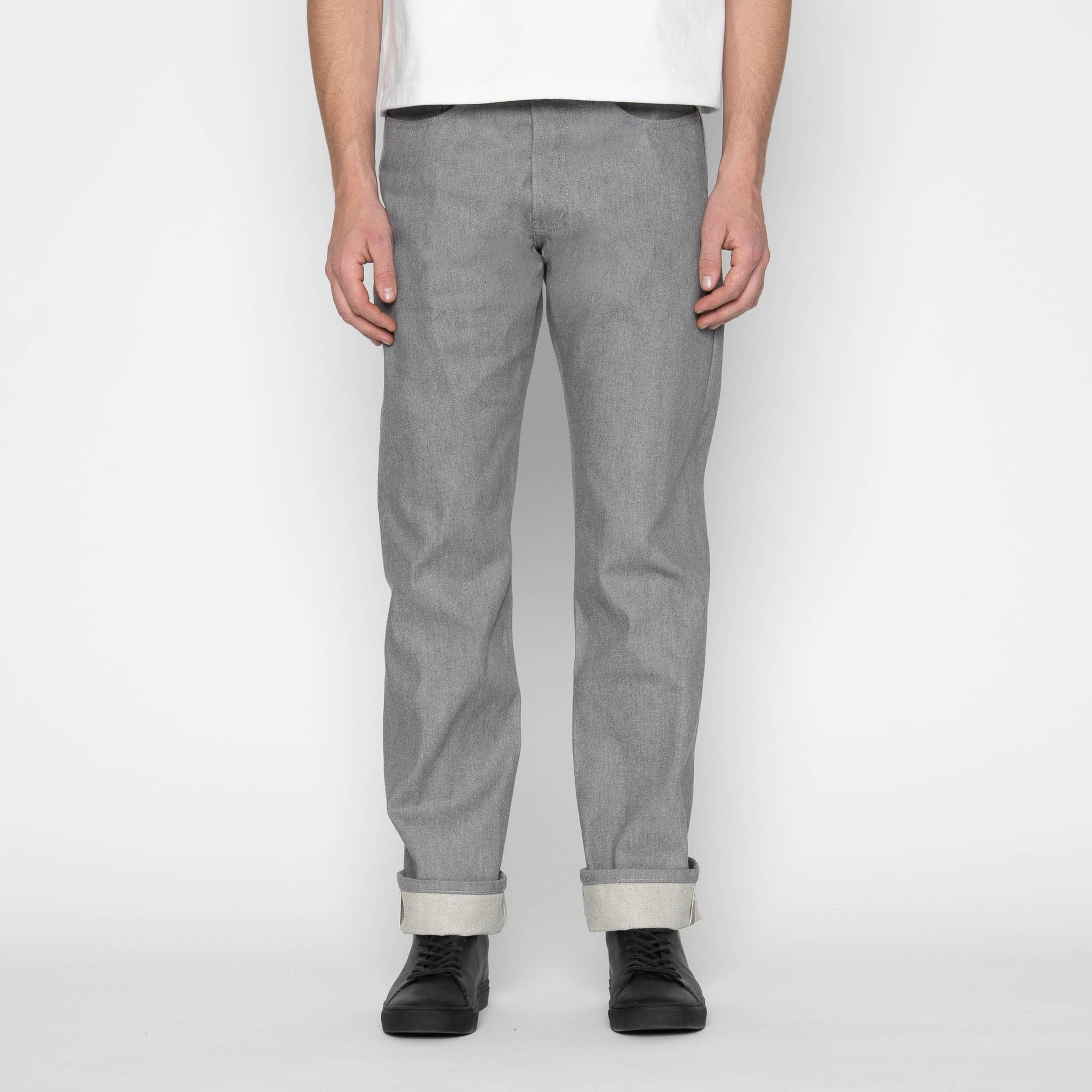 True Guy - Heather Grey Selvedge by Naked & Famous Denim