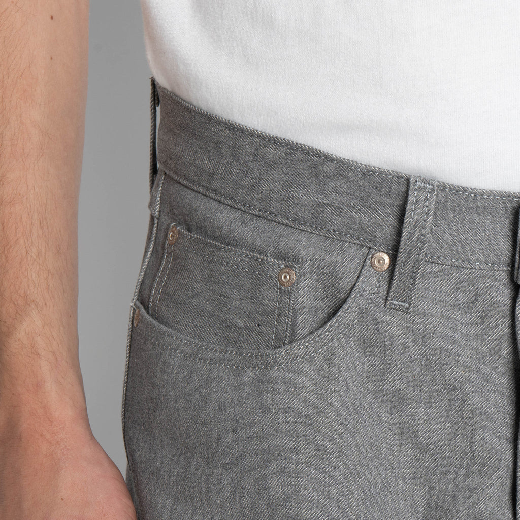 True Guy - Heather Grey Selvedge by Naked & Famous Denim