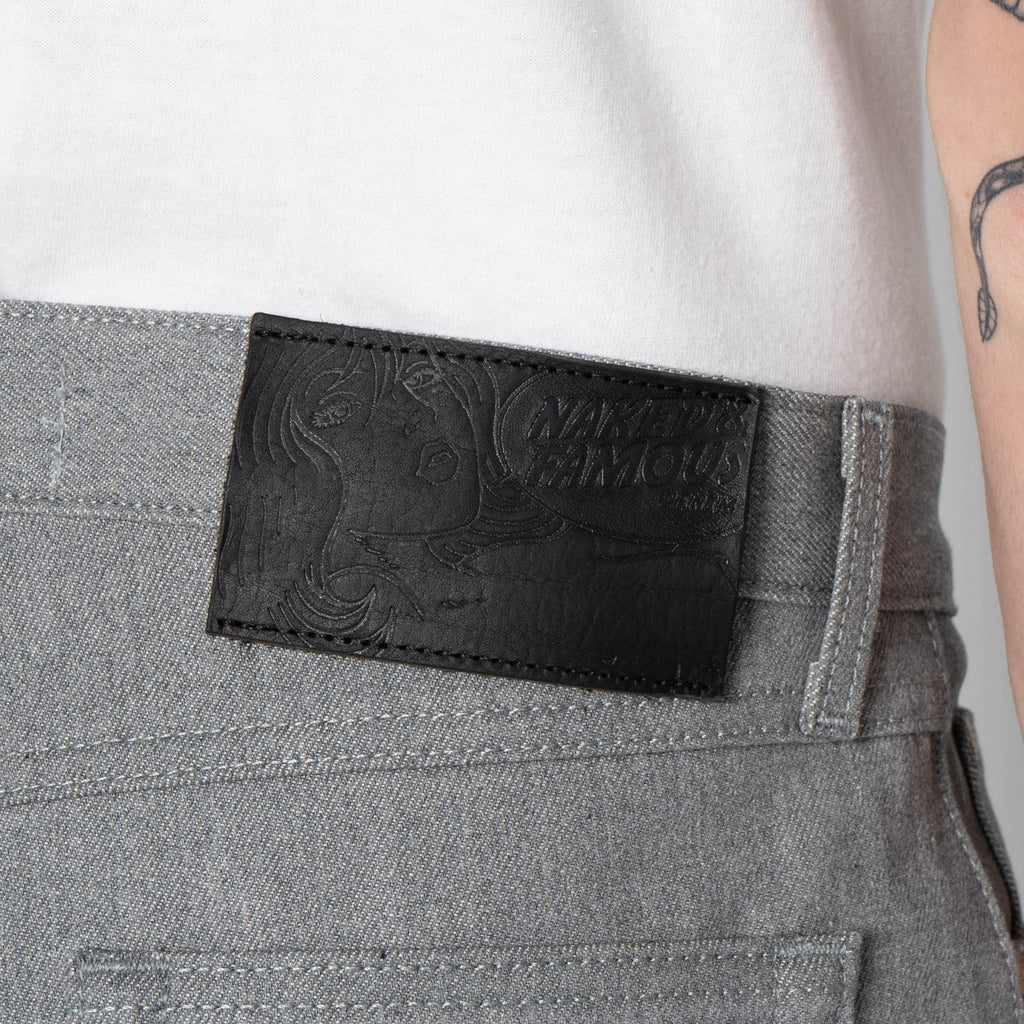 True Guy - Heather Grey Selvedge by Naked & Famous Denim