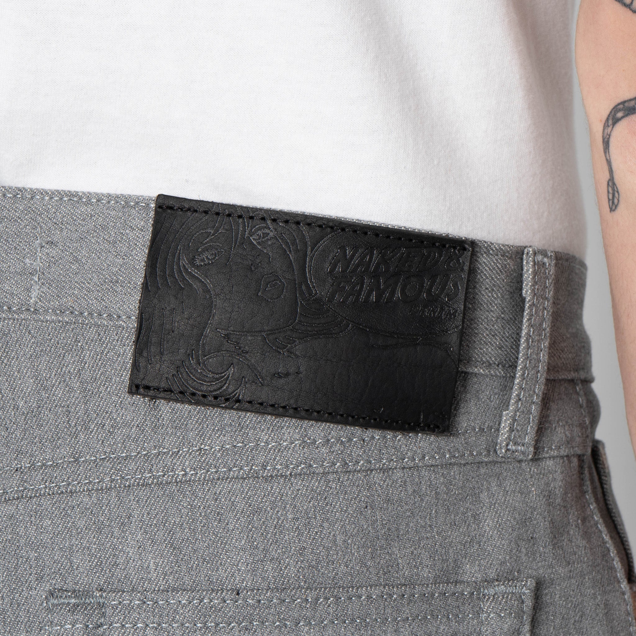 True Guy - Heather Grey Selvedge by Naked & Famous Denim