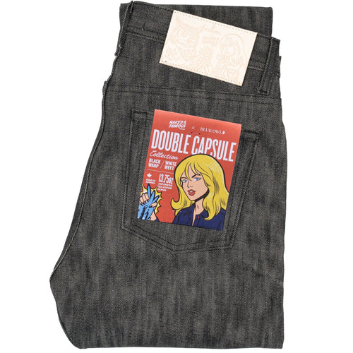 Weird Guy - Double Capsule - Black Warp / White Weft Selvedge by Naked & Famous Denim