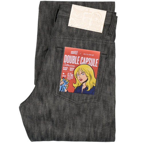 Groovy Guy - Double Capsule - Black Warp / White Weft Selvedge by Naked & Famous Denim