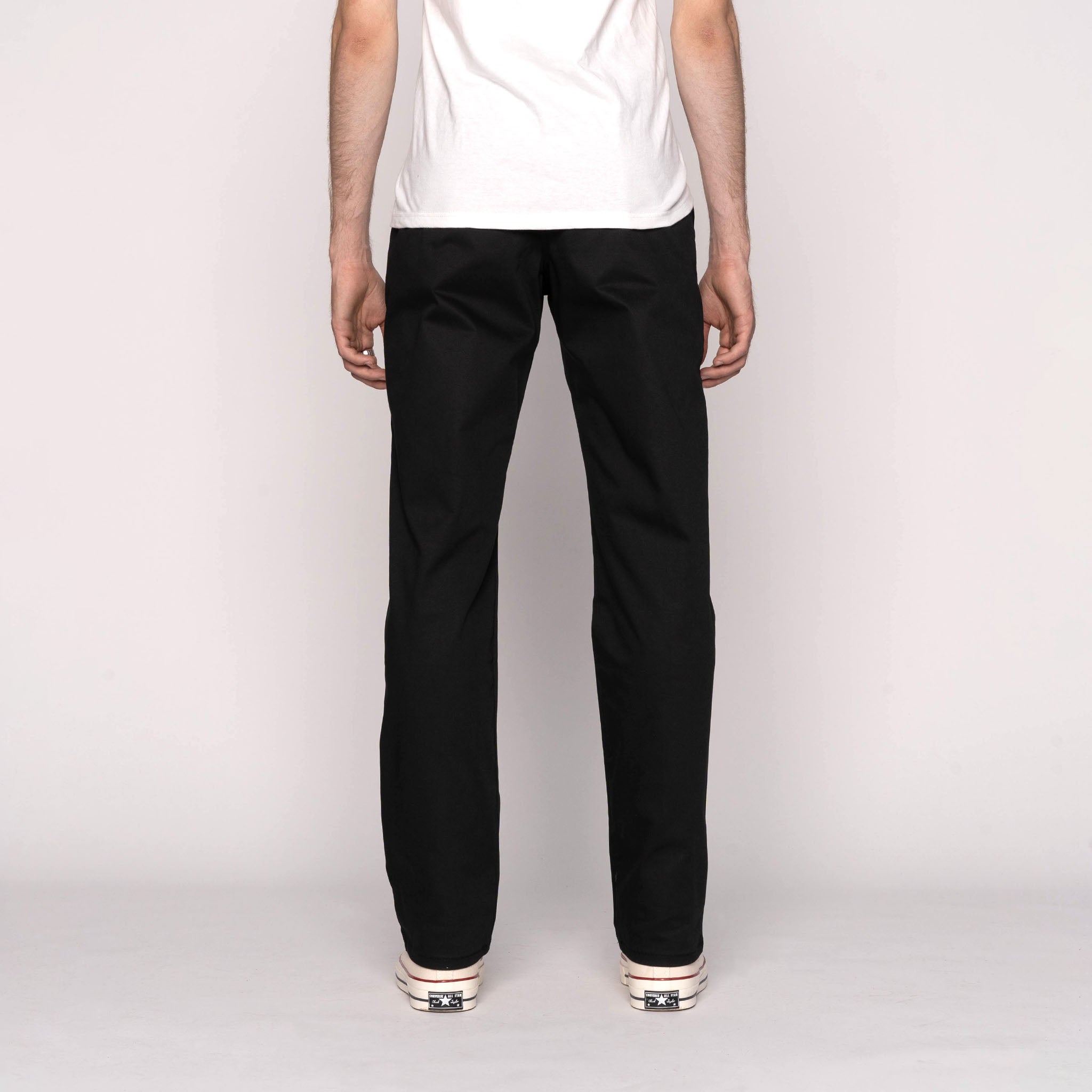 Straight Chino - Black Stretch Twill by Naked & Famous Denim