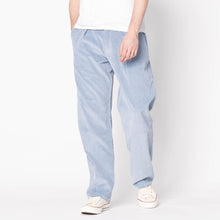 Load image into Gallery viewer, Pleated Trouser - Faded Corduroy Organic - Pale Indigo by Naked &amp; Famous Denim
