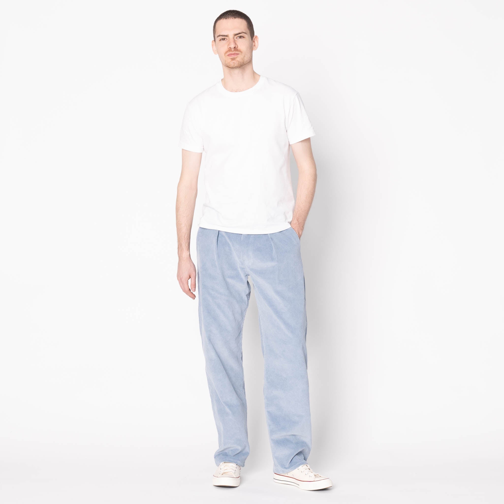 Pleated Trouser - Indigo Sugiaya - Indigo by Naked & Famous Denim