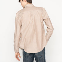 Load image into Gallery viewer, Easy Shirt  - Soft Finish Classic Stripe - Cream + Brown
