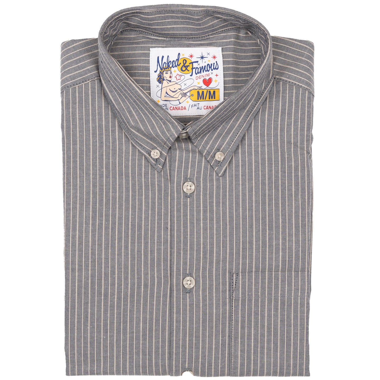 Easy Shirt  - Soft Finish Classic Stripe - Indigo