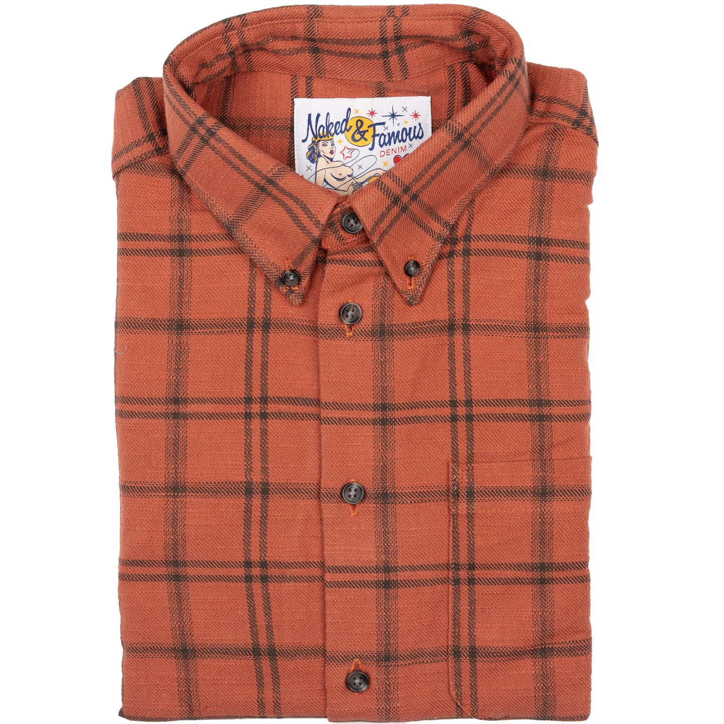 Easy Shirt - Big Slub Check Flannel - Red