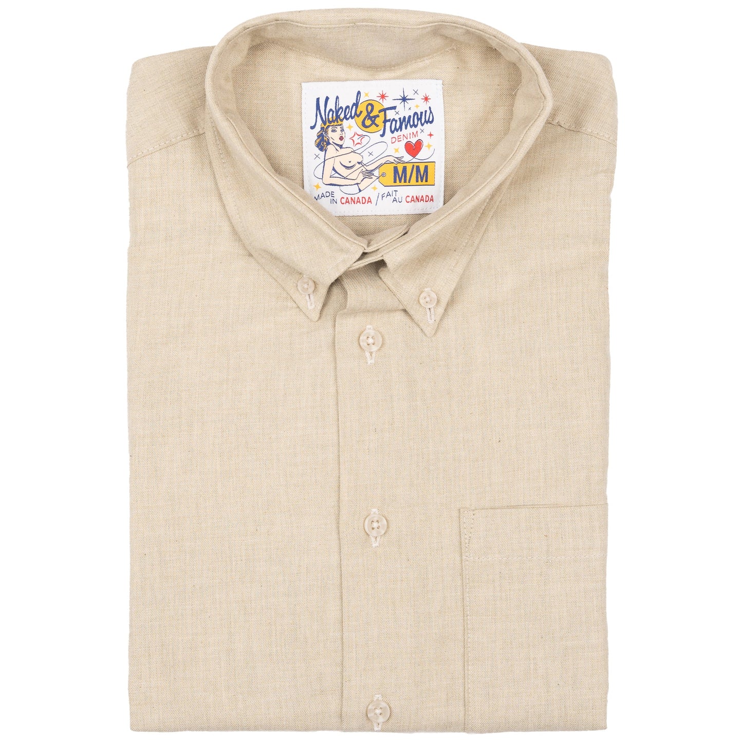 Easy Shirt - Melange Soft Twill - Pale Taupe