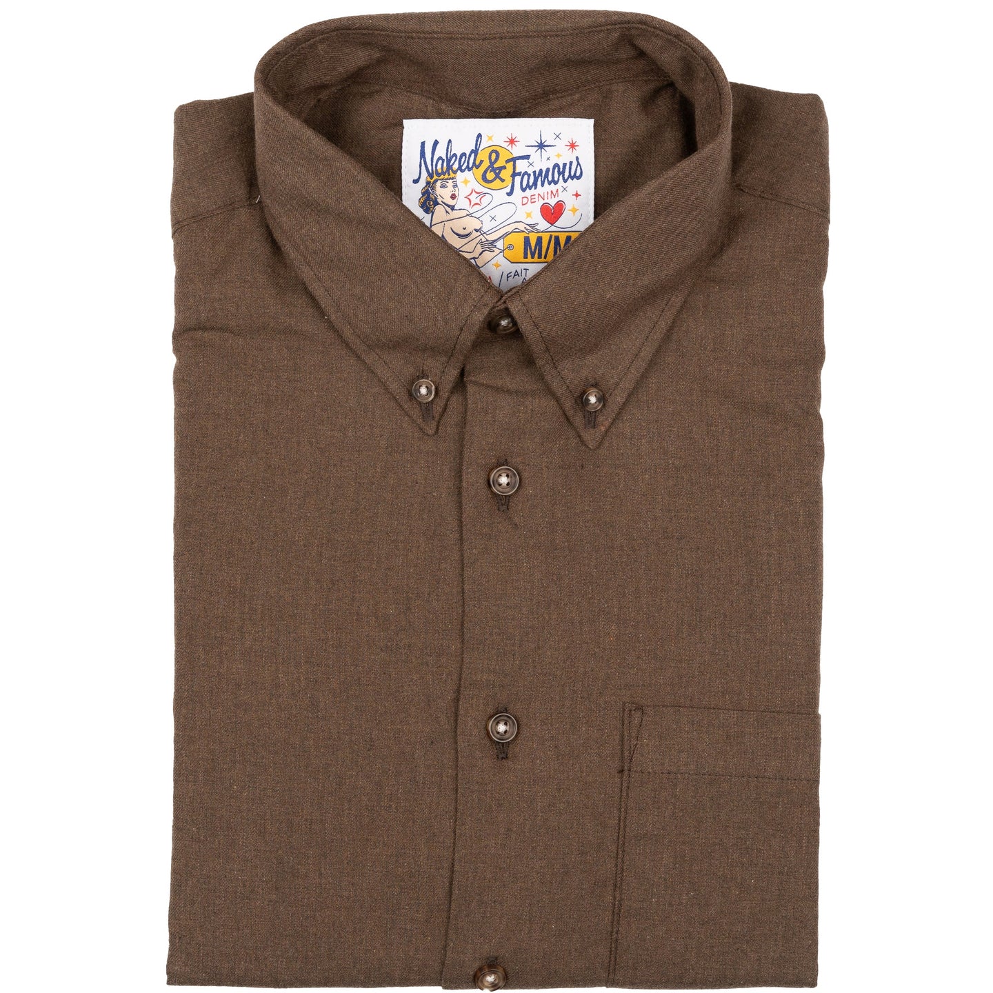 Easy Shirt - Melange Soft Twill - Brown