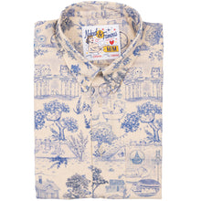 Load image into Gallery viewer, Easy Shirt - Linen Cats - Blue
