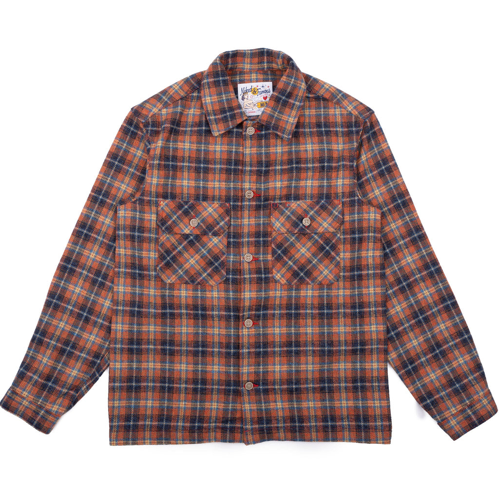 Work Shirt - Triple Twist Yarn Flannel - Red