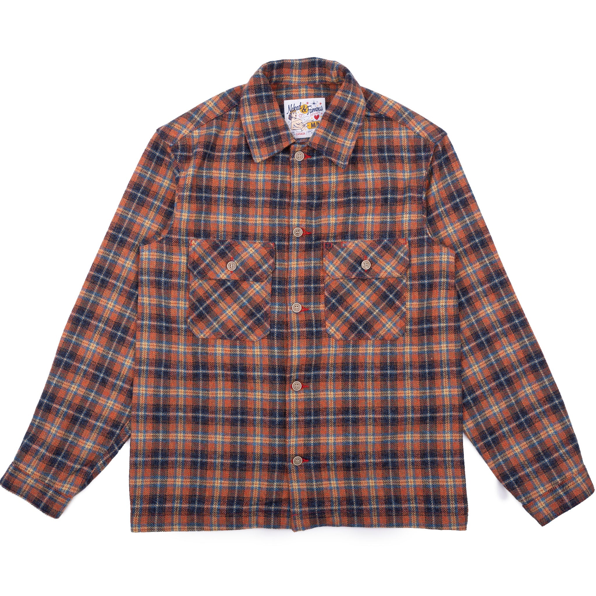 Work Shirt - Triple Twist Yarn Flannel - Red