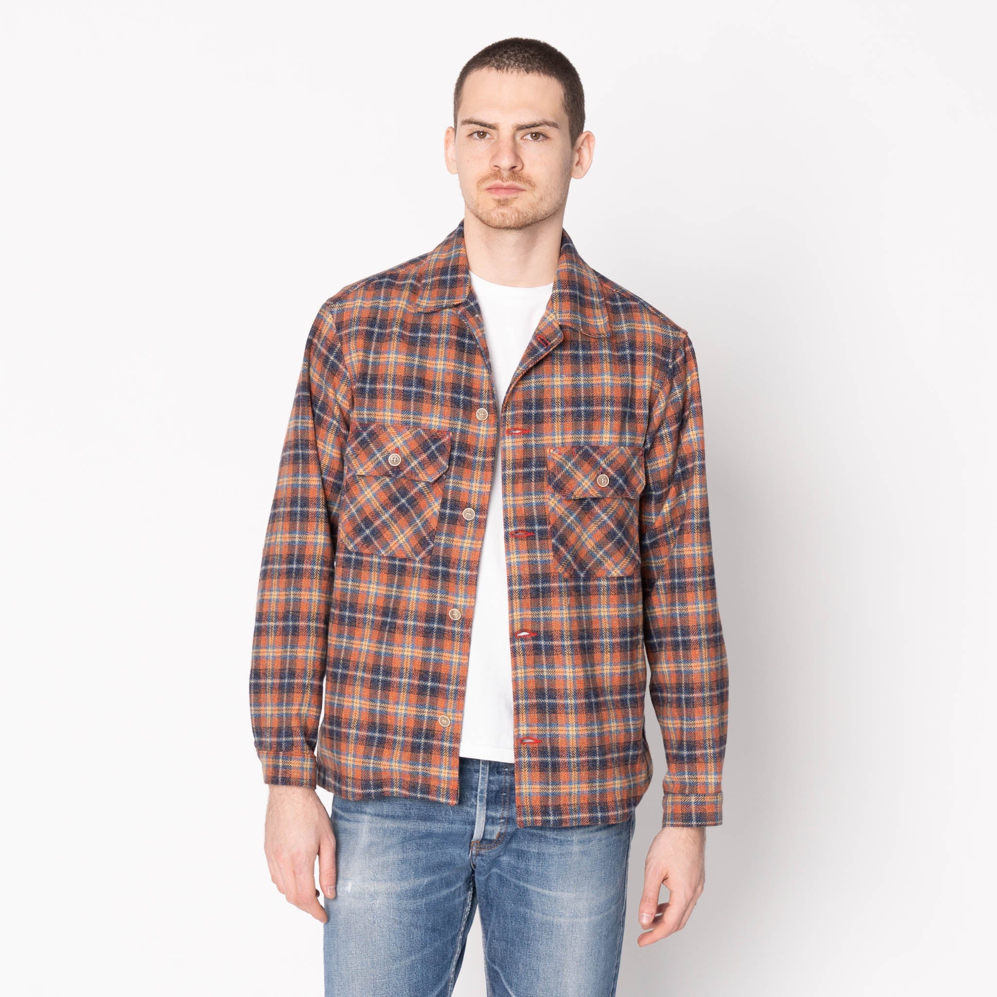 Work Shirt - Triple Twist Yarn Flannel - Red