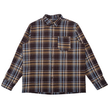 Load image into Gallery viewer, True Shirt - Corduroy Shirting (21W) - Green / Eggplant by Naked &amp; Famous Denim
