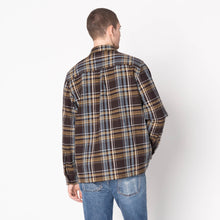 Load image into Gallery viewer, True Shirt - Corduroy Shirting (21W) - Green / Eggplant by Naked &amp; Famous Denim
