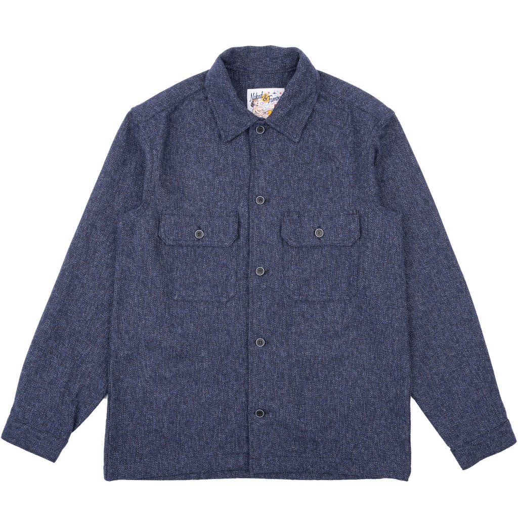 Work Shirt - Herringbone Triple Twist - Forest by Naked & Famous Denim