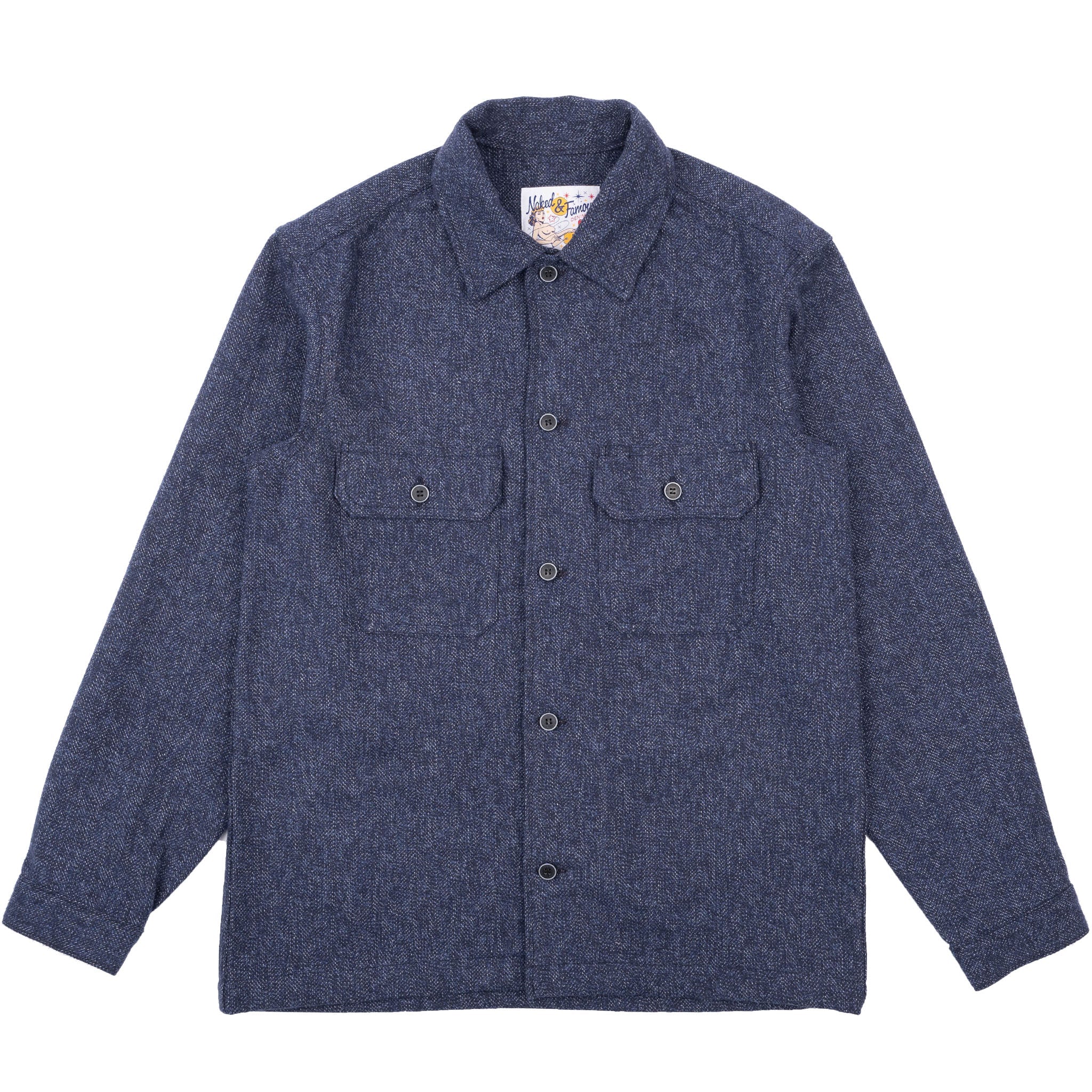 Work Shirt - Herringbone Triple Twist - Forest by Naked & Famous Denim