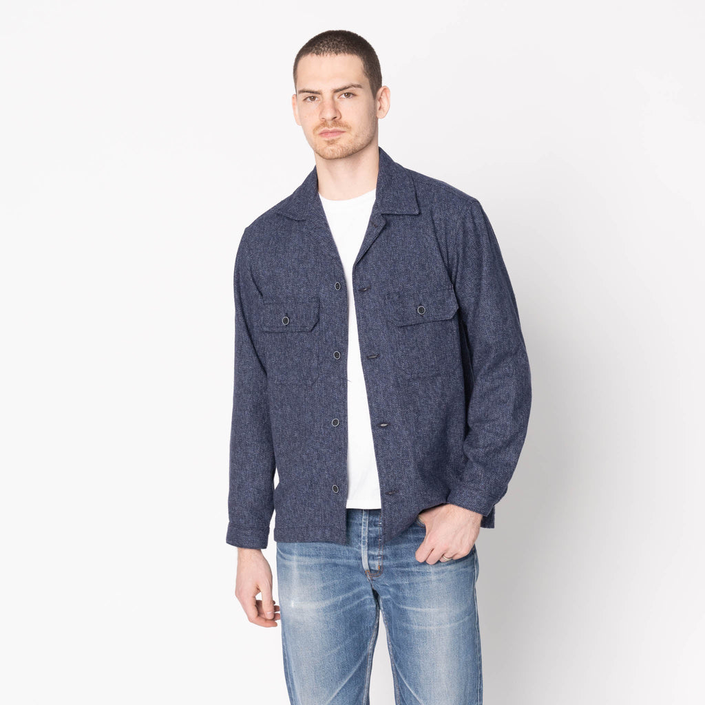 Work Shirt - Herringbone Triple Twist - Forest by Naked & Famous Denim