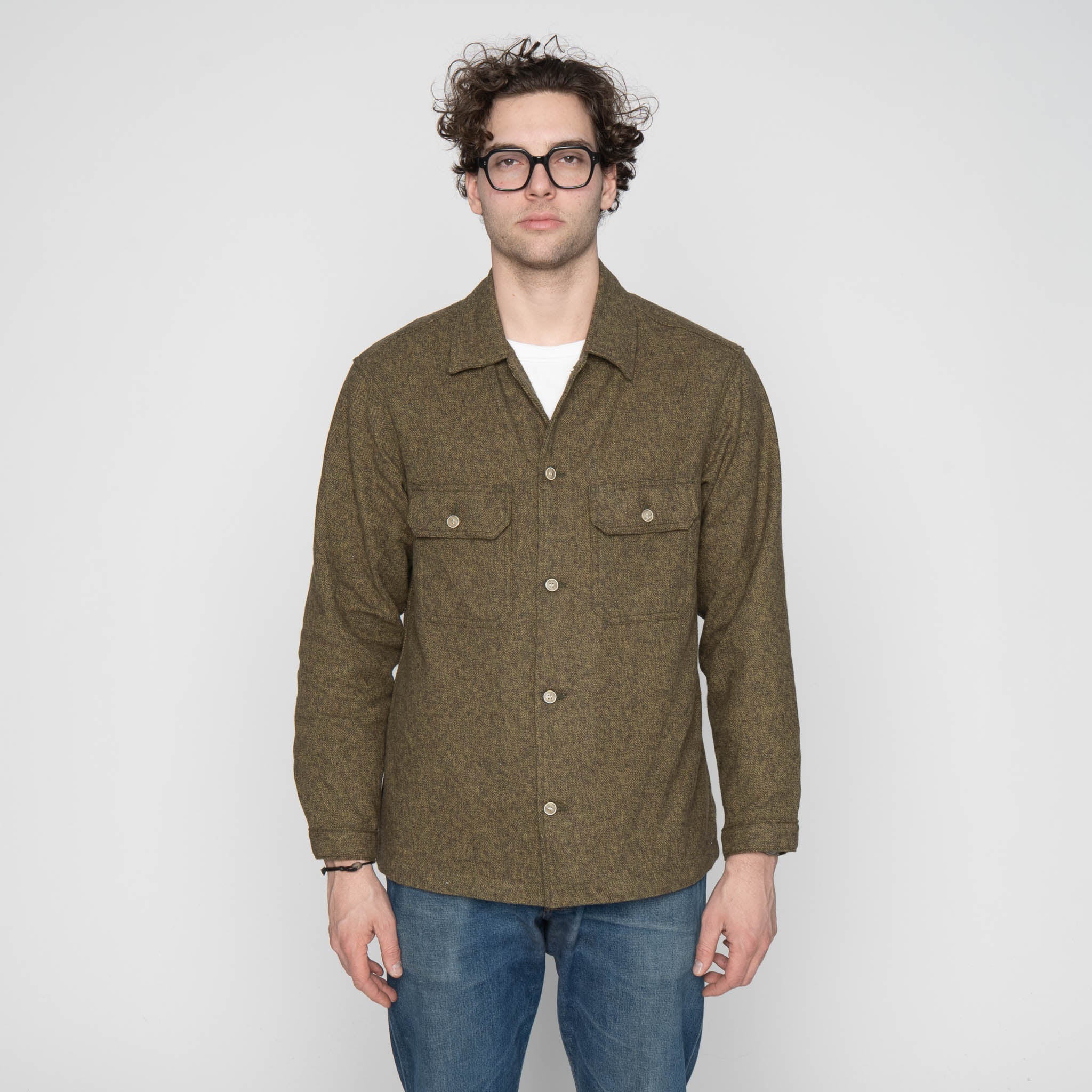 Work Shirt - Herringbone Triple Twist - Forest