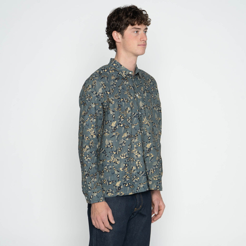 True Shirt - Origami Poplin - Blue