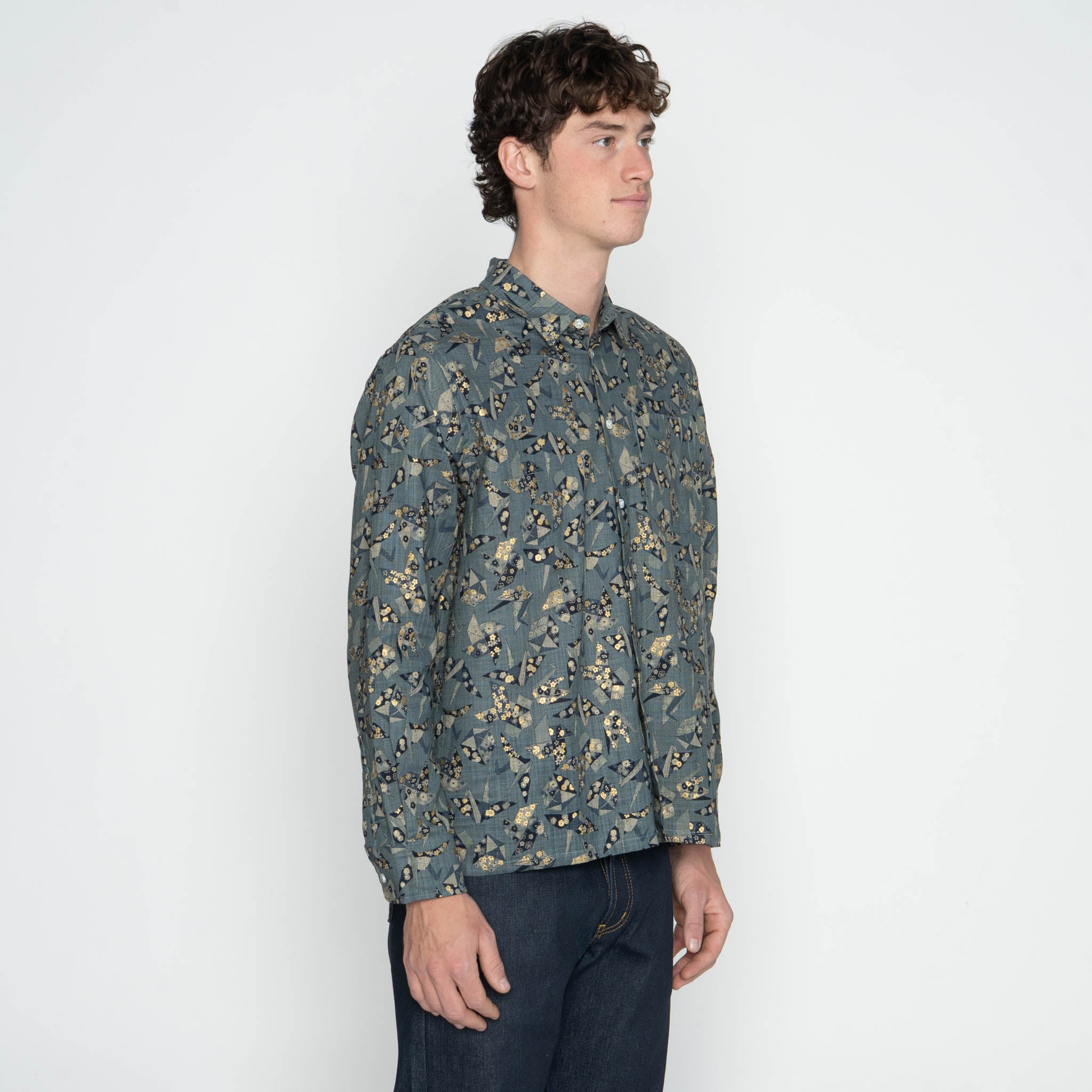 True Shirt - Origami Poplin - Blue